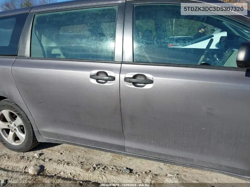 5TDZK3DC3DS307320 2013 Toyota Sienna L V6 7 Passenger