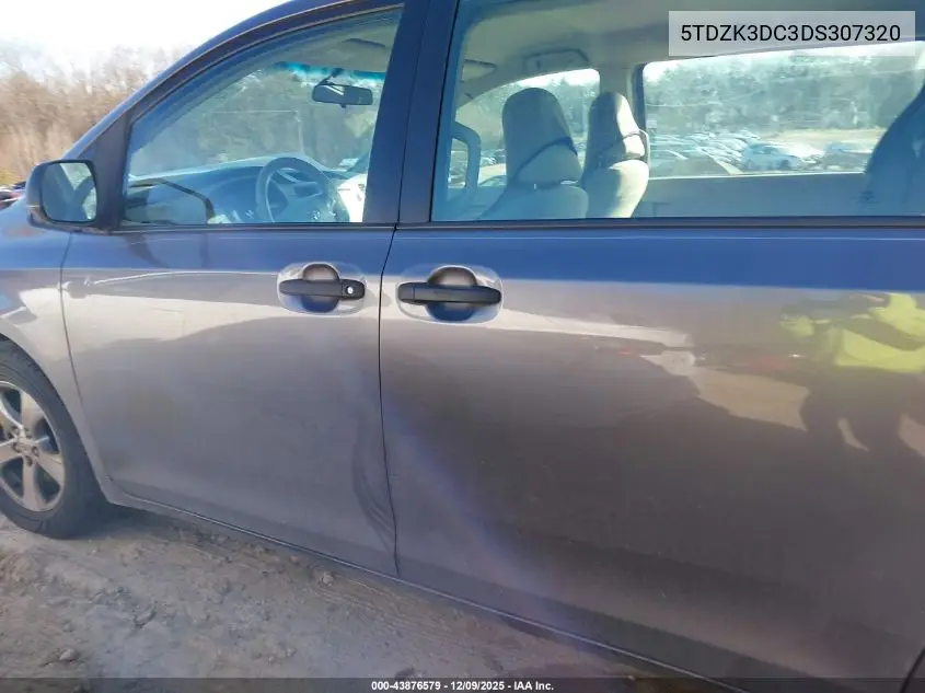 5TDZK3DC3DS307320 2013 Toyota Sienna L V6 7 Passenger
