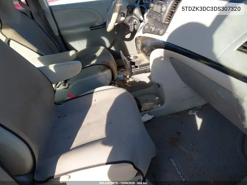 5TDZK3DC3DS307320 2013 Toyota Sienna L V6 7 Passenger