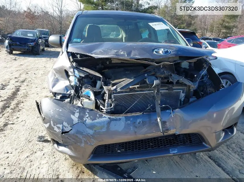 5TDZK3DC3DS307320 2013 Toyota Sienna L V6 7 Passenger