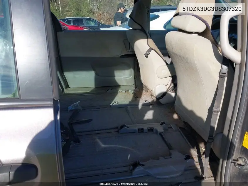 5TDZK3DC3DS307320 2013 Toyota Sienna L V6 7 Passenger