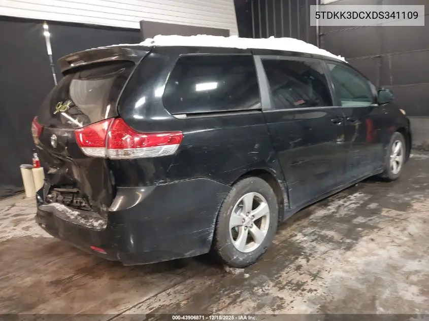 5TDKK3DCXDS341109 2013 Toyota Sienna Le V6 8 Passenger