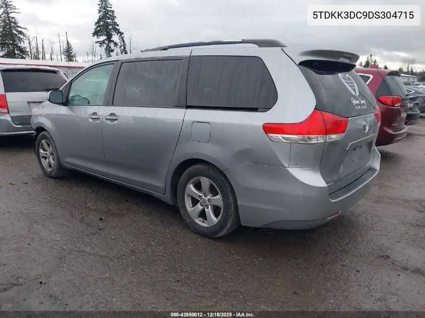 5TDKK3DC9DS304715 2013 Toyota Sienna Le V6 8 Passenger