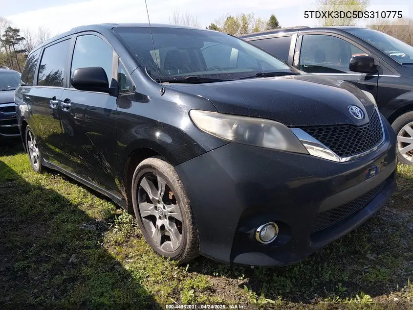 5TDXK3DC5DS310775 2013 Toyota Sienna Se 8 Passenger