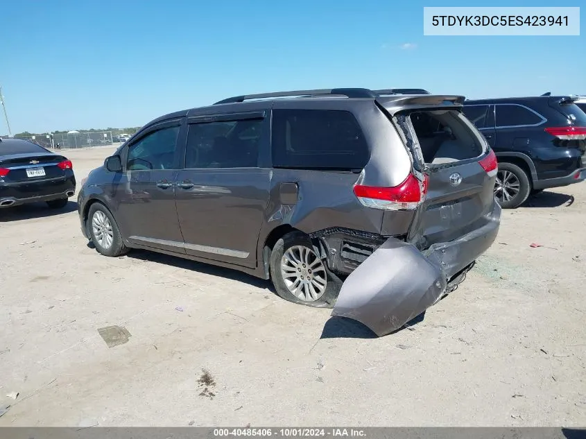 5TDYK3DC5ES423941 2014 Toyota Sienna Xle/Limited