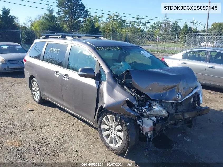 5TDDK3DCXES089145 2014 Toyota Sienna Xle/Limited