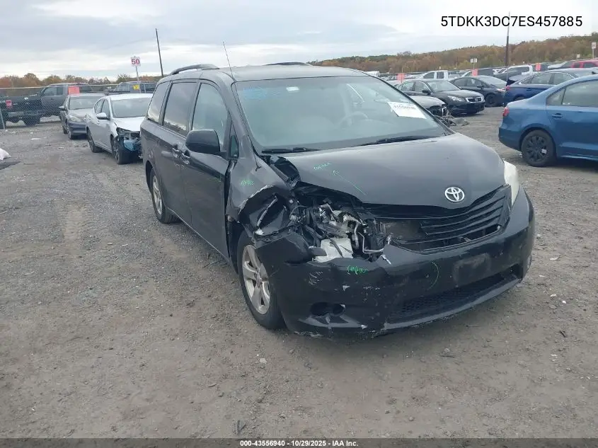 5TDKK3DC7ES457885 2014 Toyota Sienna Le V6 8 Passenger