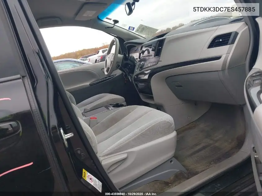 5TDKK3DC7ES457885 2014 Toyota Sienna Le V6 8 Passenger