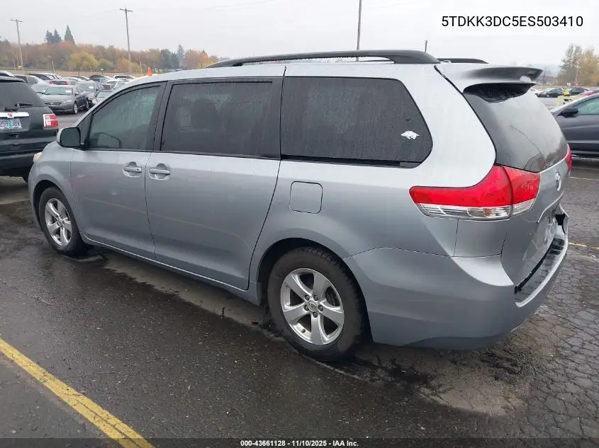 5TDKK3DC5ES503410 2014 Toyota Sienna Le V6 8 Passenger