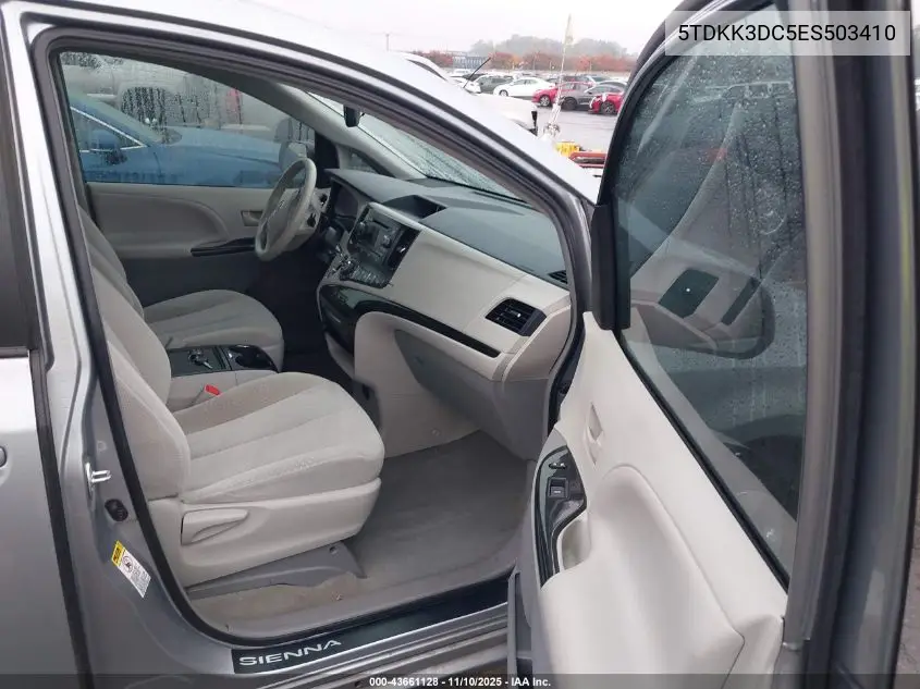 5TDKK3DC5ES503410 2014 Toyota Sienna Le V6 8 Passenger