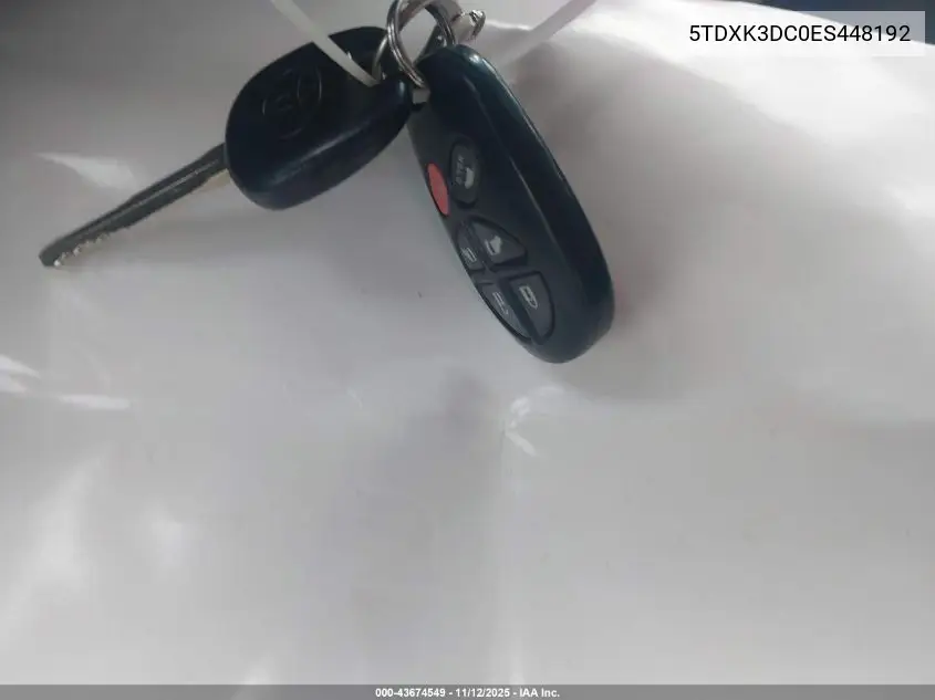 5TDXK3DC0ES448192 2014 Toyota Sienna Se 8 Passenger