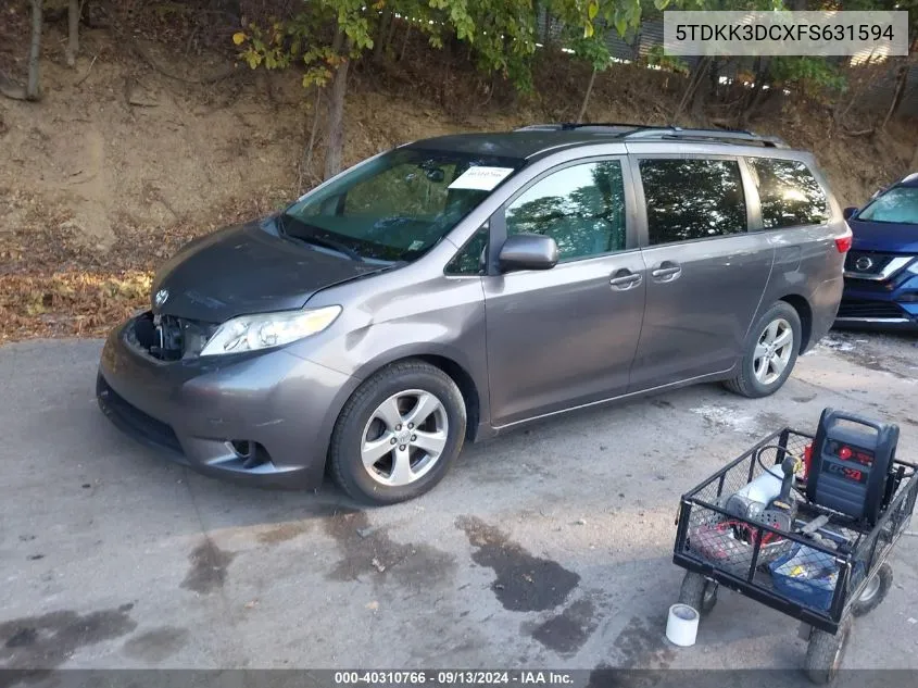 5TDKK3DCXFS631594 2015 Toyota Sienna Le