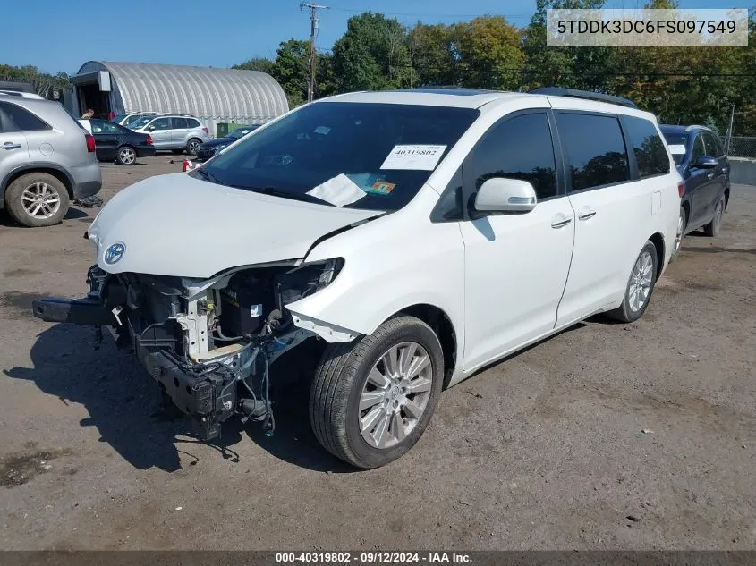 5TDDK3DC6FS097549 2015 Toyota Sienna Limited Premium 7 Passenger