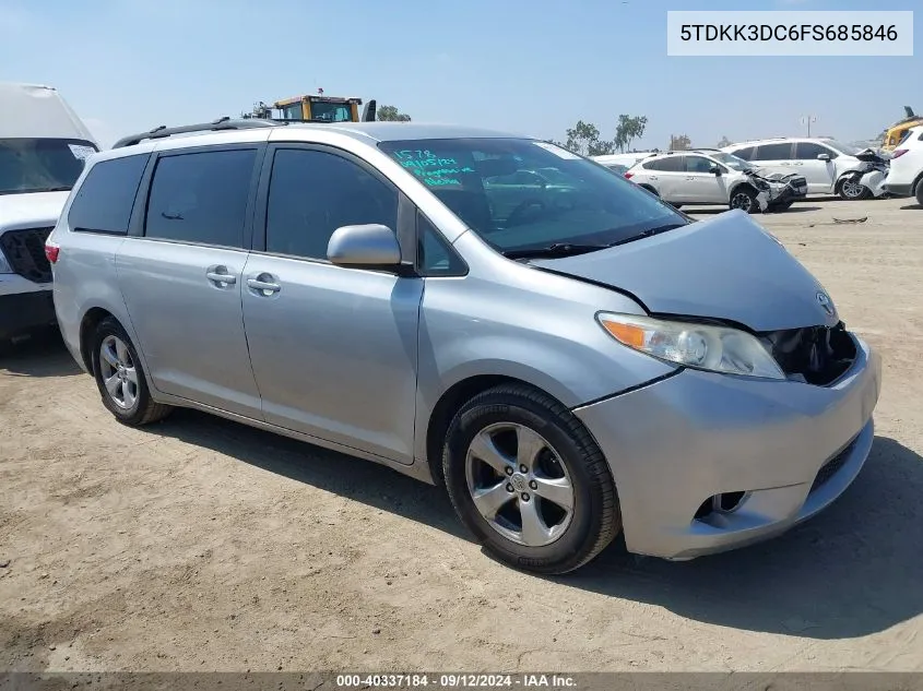 5TDKK3DC6FS685846 2015 Toyota Sienna Le