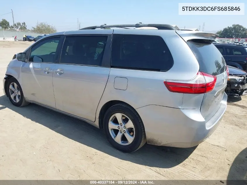 5TDKK3DC6FS685846 2015 Toyota Sienna Le