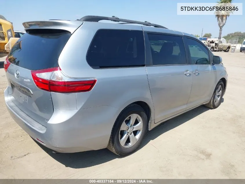 5TDKK3DC6FS685846 2015 Toyota Sienna Le