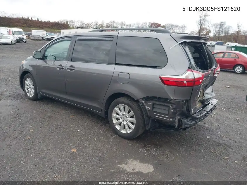 5TDJK3DC5FS121620 2015 Toyota Sienna Le 7 Passenger