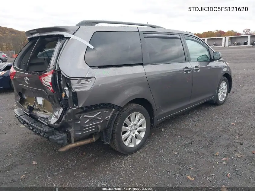 5TDJK3DC5FS121620 2015 Toyota Sienna Le 7 Passenger