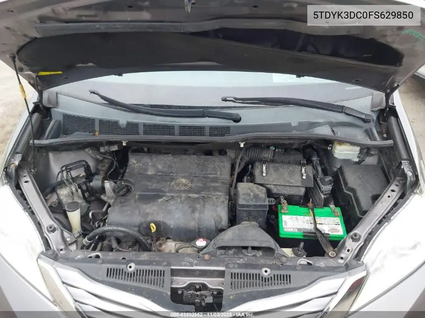 5TDYK3DC0FS629850 2015 Toyota Sienna Xle 8 Passenger