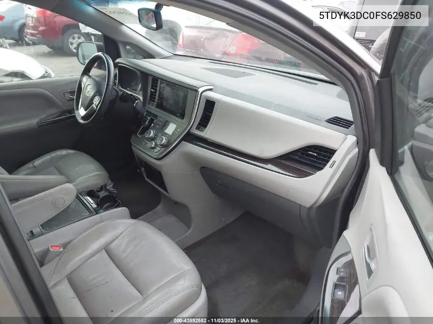 5TDYK3DC0FS629850 2015 Toyota Sienna Xle 8 Passenger