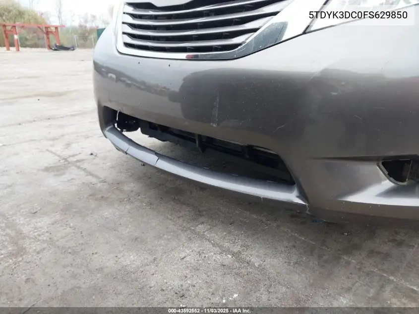 5TDYK3DC0FS629850 2015 Toyota Sienna Xle 8 Passenger