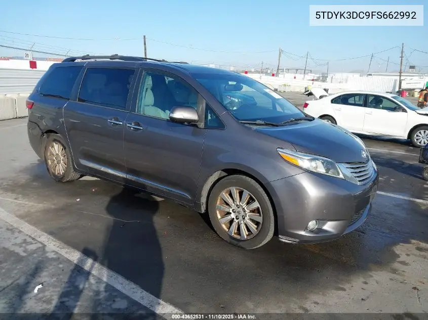 5TDYK3DC9FS662992 2015 Toyota Sienna Limited Premium 7 Passenger