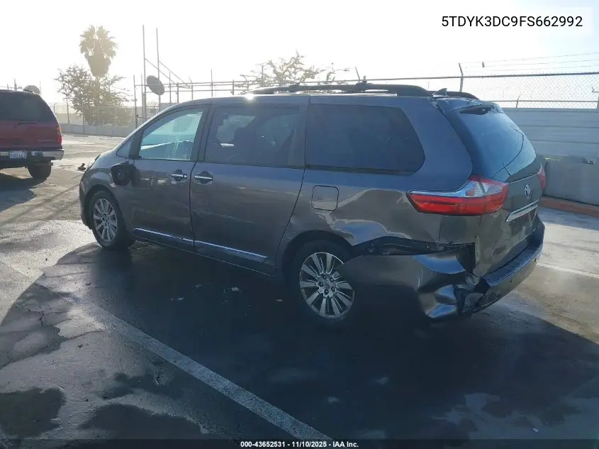 5TDYK3DC9FS662992 2015 Toyota Sienna Limited Premium 7 Passenger