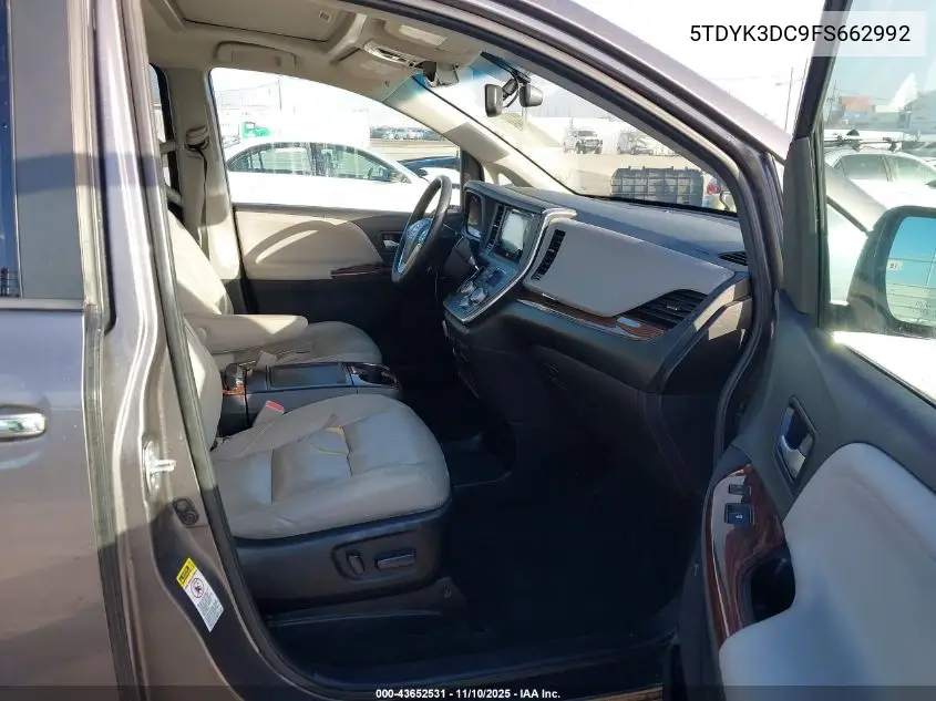 5TDYK3DC9FS662992 2015 Toyota Sienna Limited Premium 7 Passenger