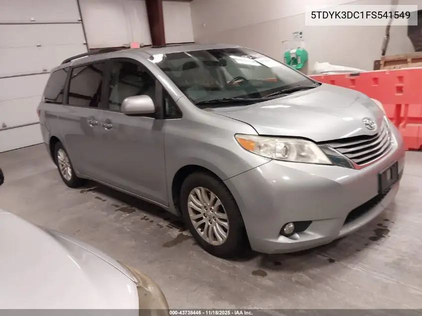 5TDYK3DC1FS541549 2015 Toyota Sienna Xle 8 Passenger