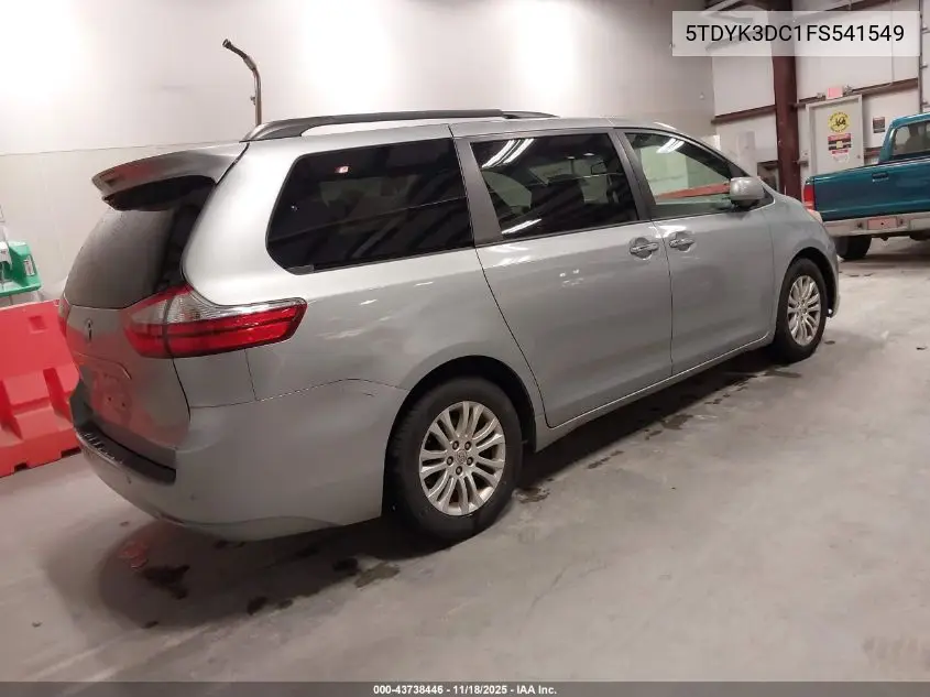 5TDYK3DC1FS541549 2015 Toyota Sienna Xle 8 Passenger