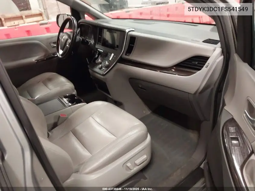 5TDYK3DC1FS541549 2015 Toyota Sienna Xle 8 Passenger