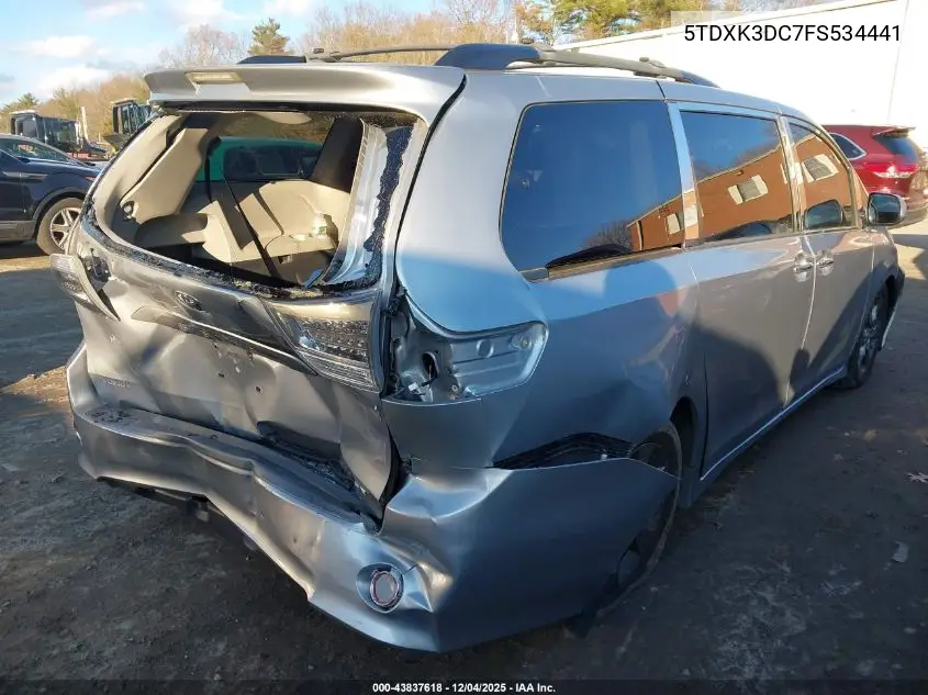 5TDXK3DC7FS534441 2015 Toyota Sienna Se Premium 8 Passenger