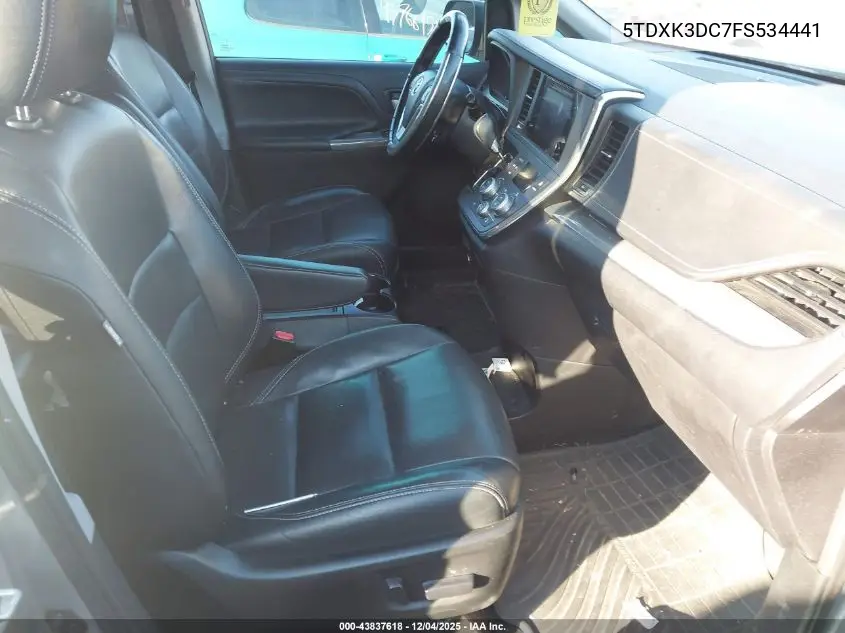 5TDXK3DC7FS534441 2015 Toyota Sienna Se Premium 8 Passenger