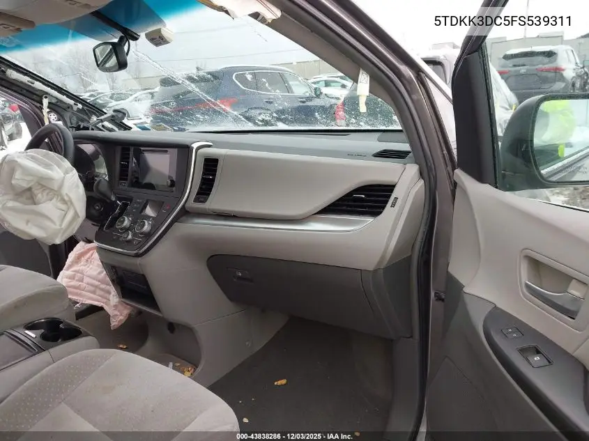 5TDKK3DC5FS539311 2015 Toyota Sienna Le 8 Passenger