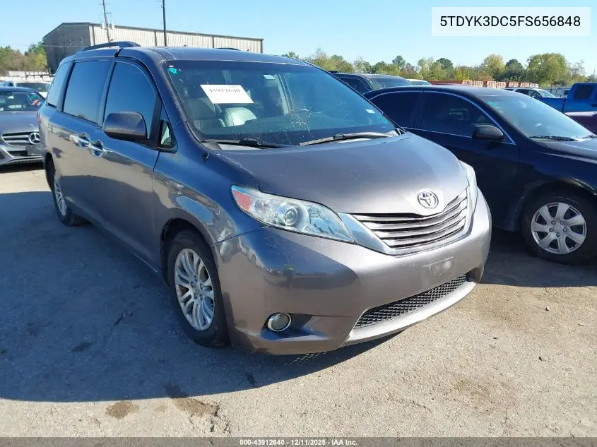 5TDYK3DC5FS656848 2015 Toyota Sienna Xle 8 Passenger