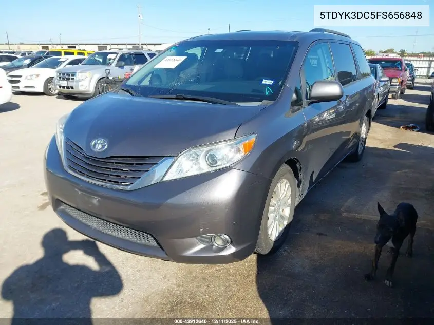 5TDYK3DC5FS656848 2015 Toyota Sienna Xle 8 Passenger