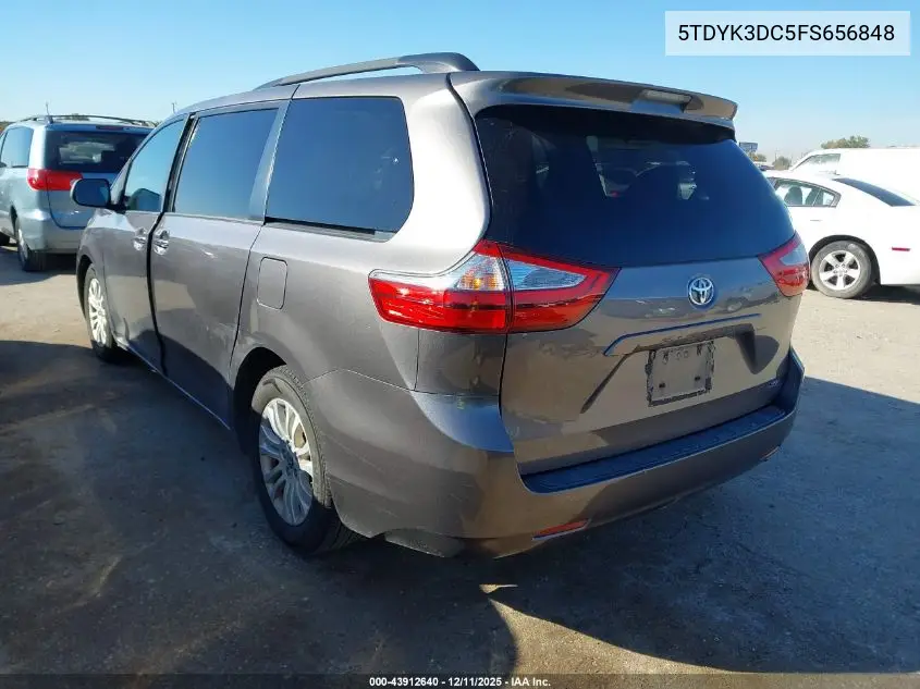 5TDYK3DC5FS656848 2015 Toyota Sienna Xle 8 Passenger