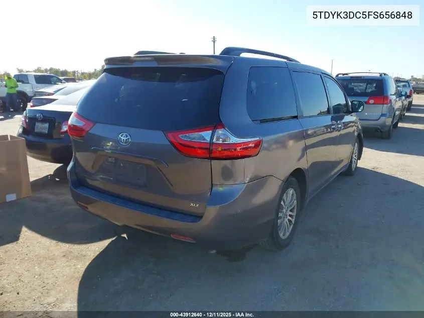 5TDYK3DC5FS656848 2015 Toyota Sienna Xle 8 Passenger