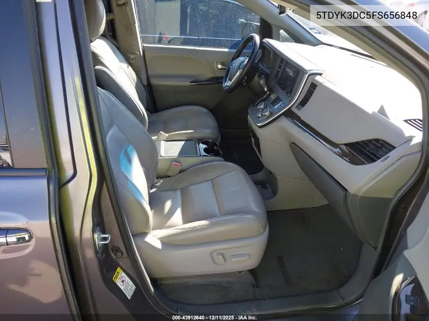 5TDYK3DC5FS656848 2015 Toyota Sienna Xle 8 Passenger
