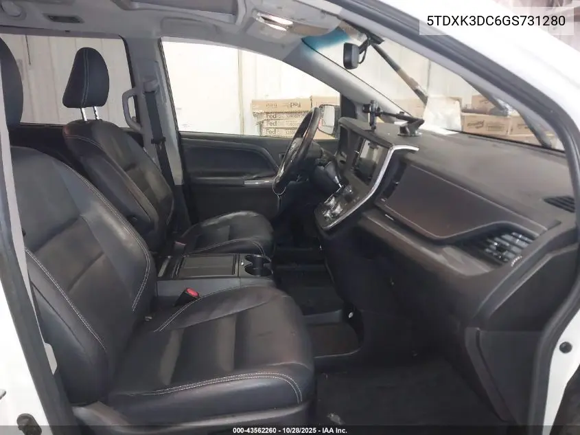 5TDXK3DC6GS731280 2016 Toyota Sienna Se Premium 8 Passenger