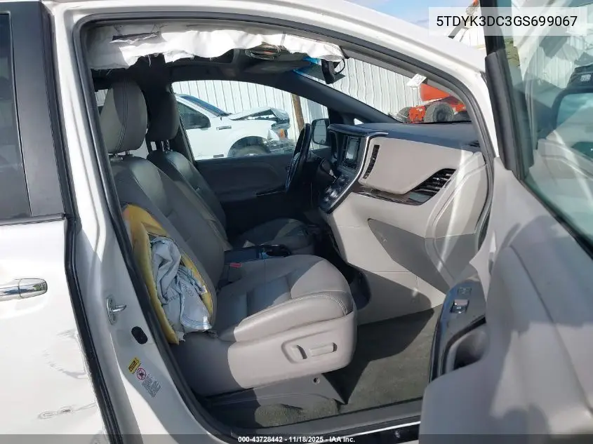 5TDYK3DC3GS699067 2016 Toyota Sienna Xle 8 Passenger