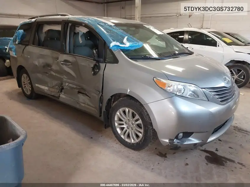 5TDYK3DC3GS732780 2016 Toyota Sienna Xle 8 Passenger