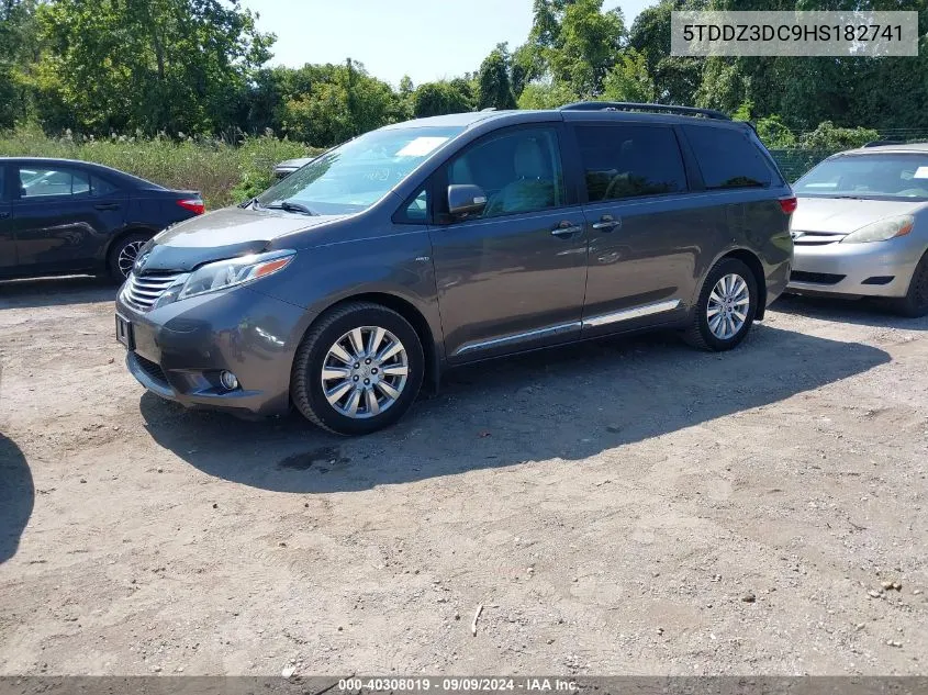 2017 Toyota Sienna Limited Premium 7 Passenger VIN: 5TDDZ3DC9HS182741 Lot: 40308019