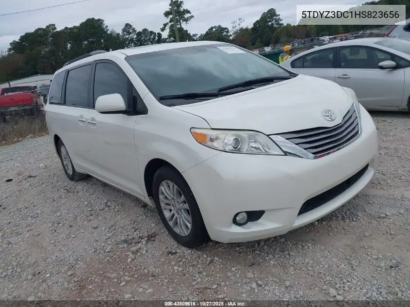 5TDYZ3DC1HS823656 2017 Toyota Sienna Xle 8 Passenger