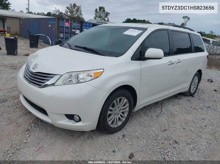 5TDYZ3DC1HS823656 2017 Toyota Sienna Xle 8 Passenger