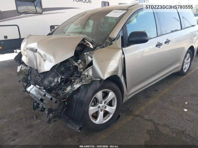 5TDZZ3DC3HS780555 2017 Toyota Sienna L 7 Passenger