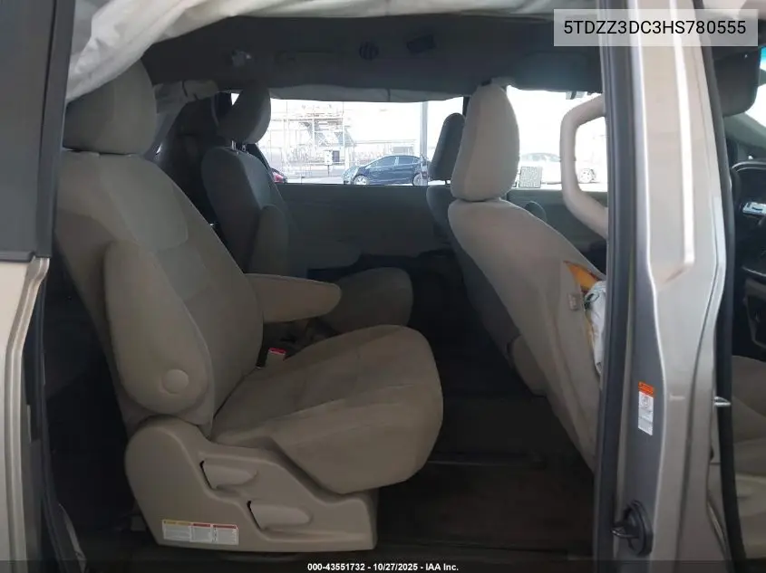 5TDZZ3DC3HS780555 2017 Toyota Sienna L 7 Passenger