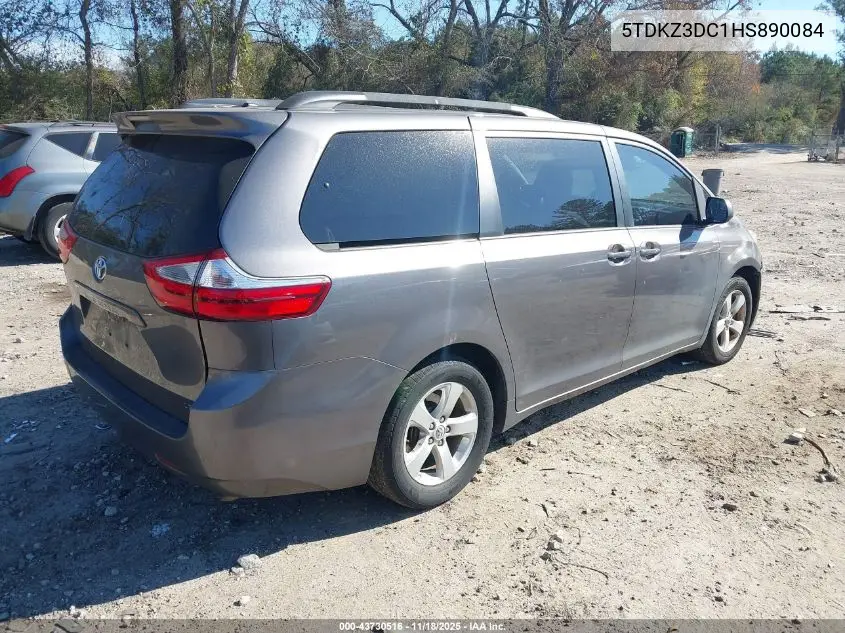 5TDKZ3DC1HS890084 2017 Toyota Sienna Le 8 Passenger