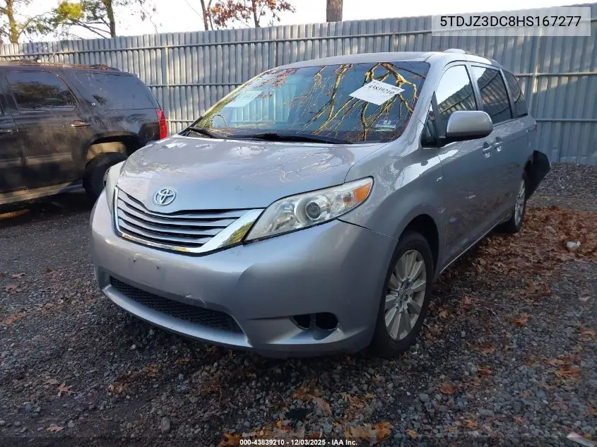 5TDJZ3DC8HS167277 2017 Toyota Sienna Le 7 Passenger