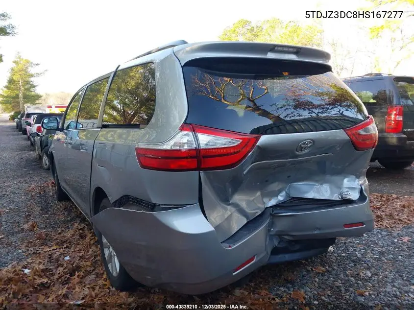 5TDJZ3DC8HS167277 2017 Toyota Sienna Le 7 Passenger